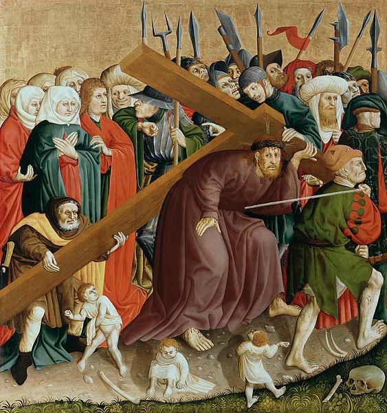 Hans Multscher The Cross of Christ; The Wings of the Wurzach Altar oil painting image